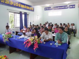 Đại biểu về dự HNCBVC năm học 2015 2016