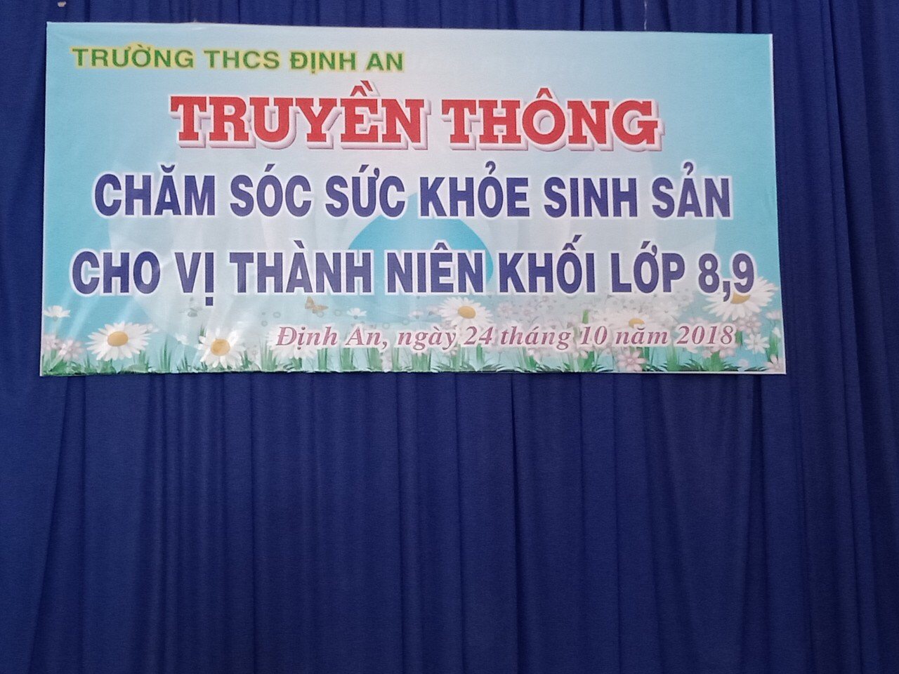 BUỔI TRUYỀN THÔNG VỀ CHĂM SÓC SỨC KHỎE SINH SẢN CHO VỊ THÀNH NIÊN NĂM HỌC 2018-2019