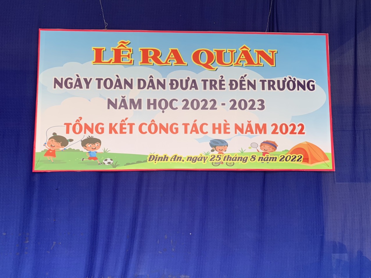 LỄ RA QUÂN "NGÀY TOÀN DÂN ĐƯA TRẺ ĐẾN TRƯỜNG VÀ TỔNG KẾT HÈ 2022